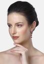 Pink Diva Floral Dangle Earrings, Image 4 of 5