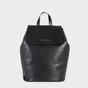 Black 'JERMYN' Classic Full Grain Leather Flap-over Backpack, Image 1 of 1