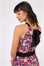 Pink Ditsy Floral Halter Neck Maxi Dress, Image 4 of 4