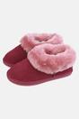 Wine "Heather Wine" Sheepskin and Suede Slipper Boots, Image 2 of 2