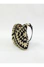 Black Black Woven Straw Shoulder Bag, Image 4 of 5