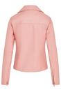 Light Pink Infinity Leather Light Pink Classic Brando Biker Leather Jacket, Image 5 of 8