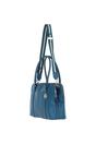 Teal 'Cuore di Cuoio' 3 Section Large Leather Handbag, Image 3 of 4