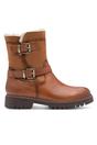 Brown Tamaris Brown Tamaris Womens Cognac Buckle Biker Boots, Image 1 of 7