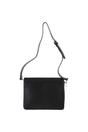 Black 'Fabrizia' Two Sections Leather Shoulder Bag, Image 4 of 4