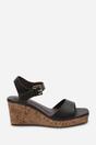 Dark Brown Where's That From Dark Brown Giselle Cork Platform Wedge, Image 2 of 5