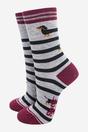 Grey Winding Sausage Dogs Funny Bamboo Socks, Image 1 of 4