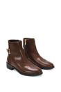 Brown XY LONDON Brown 'Ailany' Chelsea Ankle Boots Elasticated Buckle Detail, Image 5 of 6