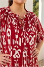 Red Curve Printed Woven Maxi Dress, Image 4 of 4