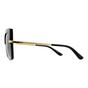 Black Square Top Black on Transparent Black Grey Gradient Sunglasses, Image 3 of 6
