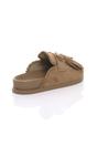Camel Flat Tassel Moccasin Mules Sandals Sliders, Image 4 of 4