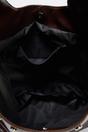 Dark Brown WOVCOR Dark Brown Oval Medium Shoulder Bag With Stud Detail, Image 2 of 3