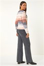 Denim Fluffy Ombre Knit Cardigan, Image 4 of 6