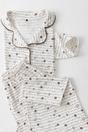 Multi Animal Print Piped Revere Collar Long Sleeve Pyjama Set, Image 2 of 3
