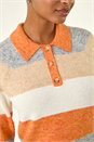 ORANGE Collared Knit Shift Dress, Image 5 of 5