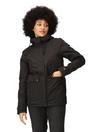 Black Regatta Black Broadia Waterproof Jacket, Image 3 of 5