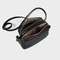 Black Assots London Black 'AVON' Soft Nappa Full Grain Real Leather Crossbody Bag, Image 5 of 5