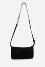 Black 'Carmela' Suede Finish Sling Handbag with Adjustable Shoulder Strap, Image 1 of 5