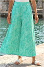 Mint Geometric Print Cullotte Trousers, Image 2 of 4