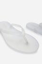 White Kailany Jelly Thong Flip Flop Sandals, Image 5 of 6