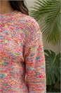 Pink Textured Space Dye Knit Jumper, Image 4 of 4