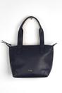 Navy Blue Etre Navy Blue Medium Faux Leather Tote Bag, Image 1 of 3
