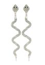 Silver Diva Collection Gleaming Snake Dangle Earrings, Image 1 of 5