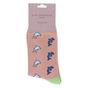Pink Ladies Dolphins Novelty Patterned Bamboo Socks, Image 5 of 5