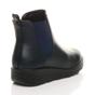 Navy Blue AJVANI Navy Blue Low Wedge Comfort Ankle Chelsea Boots, Image 4 of 6
