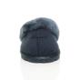 Navy Blue AJVANI Navy Blue Faux Fur Lined Slip On Memory Foam Mules Slippers, Image 5 of 5