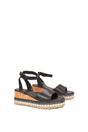 Brown XY LONDON Brown Platform Chunky Wedge Flatform Sandals With Ankle Strap, Image 3 of 6