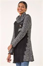 Black Textured Pocket Knit Jumper, Image 1 of 5