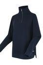 Navy Demmi Quarter Zip Fleece Top, Image 3 of 4
