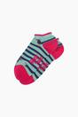 Green Winding Sausage Dog Bamboo Trainer Socks, Image 3 of 4