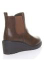 Brown AJVANI Brown High Wedge Heel Ankle Chelsea Boots, Image 4 of 6