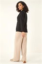 Black Textured Pocket Stretch Jacket, Image 4 of 5