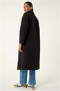 Black Borg Single Breasted Coat, Image 4 of 7