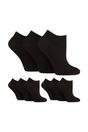 Black 9 Pack Honeycomb Top Ankle Cotton Socks, Image 1 of 3