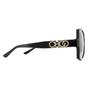 Black Jimmy Choo Black Square Black Dark Grey Gradient SAMMI/G/S Sunglasses, Image 4 of 4