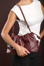 Maroon Where's That From Maroon Auric Drawstring Shoulder Bag, Image 2 of 8