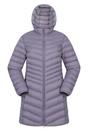 Purple Mountain Warehouse Purple Florence Long Padded Jacket, Image 1 of 4