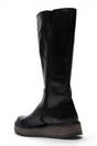 Black Womens Leather High Long Boots-RHEA042, Image 4 of 5