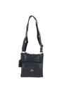 Navy Vintage Small Leather Shoulder Bag, Image 2 of 4
