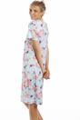Light Blue Camille Lingerie Light Blue Lightweight Floral Print Nightdress, Image 2 of 5