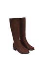 Brown ‘Anne’ Knee High Boots with Low Block Heel, Image 6 of 6