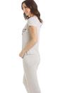 Grey Camille Lingerie Grey Zebra Motif Pyjama Set, Image 4 of 5