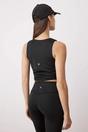 Black WOVCOR Black Double-Layer High Neck Longline Supportive Sports Bra, Image 4 of 4
