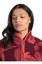 Red Catalina Leaf Print Fleece Jacket, Image 3 of 4