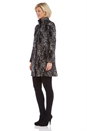 Grey Floral Jacquard Coat, Image 4 of 7