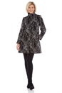 Grey Floral Jacquard Coat, Image 5 of 7
